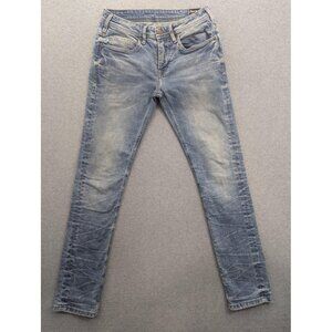 Buffalo David Bitton Jeans Mens 29x32 Light Wash Super Max-x Super Skinny